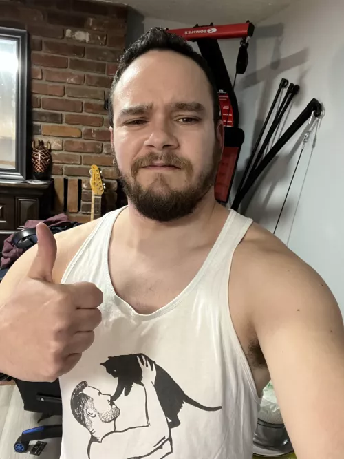 Do you guys like my tank? And maybe the weird face I’m making?