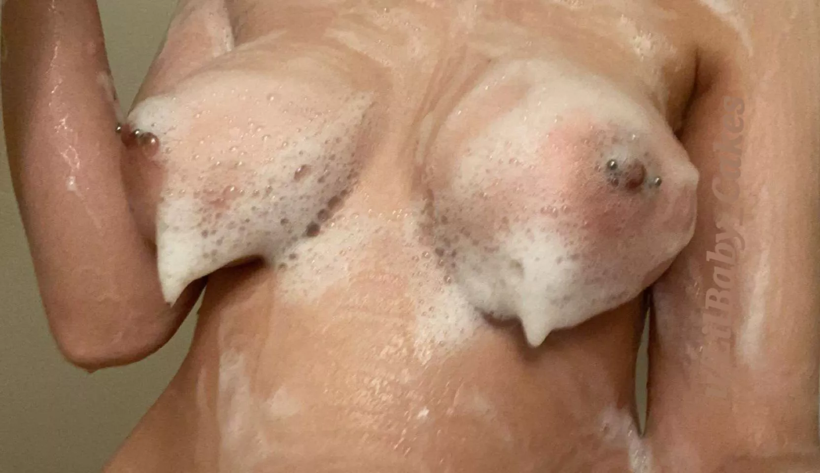 (F) Throwback to when I had both nips pierced. ❤️