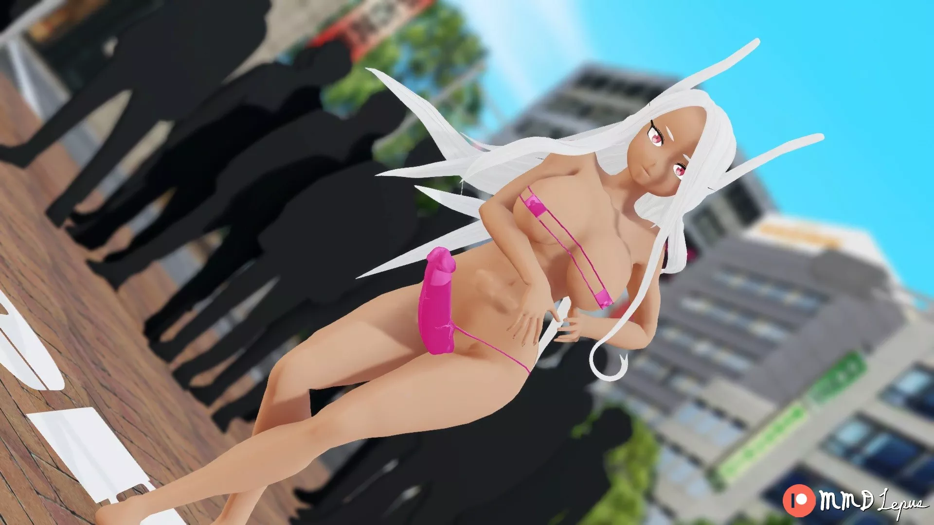 Futanari Mirko (MMD Lepus) [My hero academia]