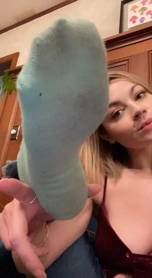 Good boys get to keep the socks. 🥰