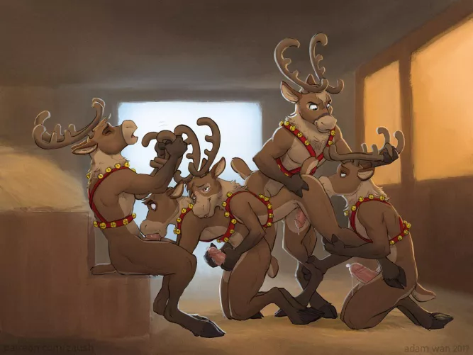 “Guys! When I said ‘On Dasher, On Dancer, On Prancer, On Vixen’……that’s not what I meant!” (adamwan)