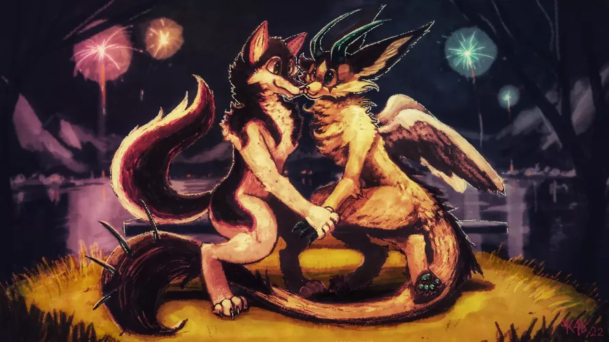 Happy New Years! (For Uskie Husky on twitter) OC