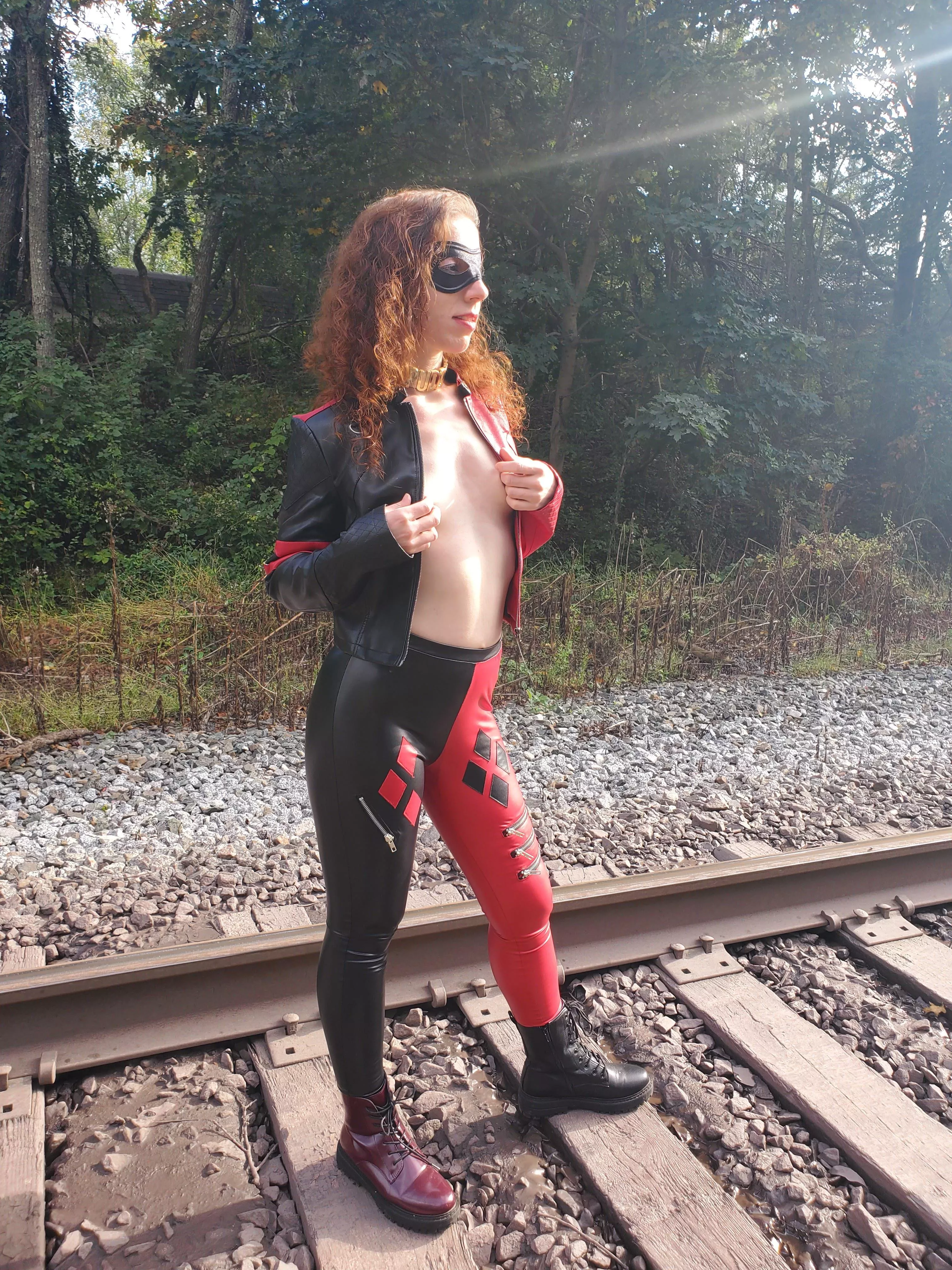 Harley is train hopping!