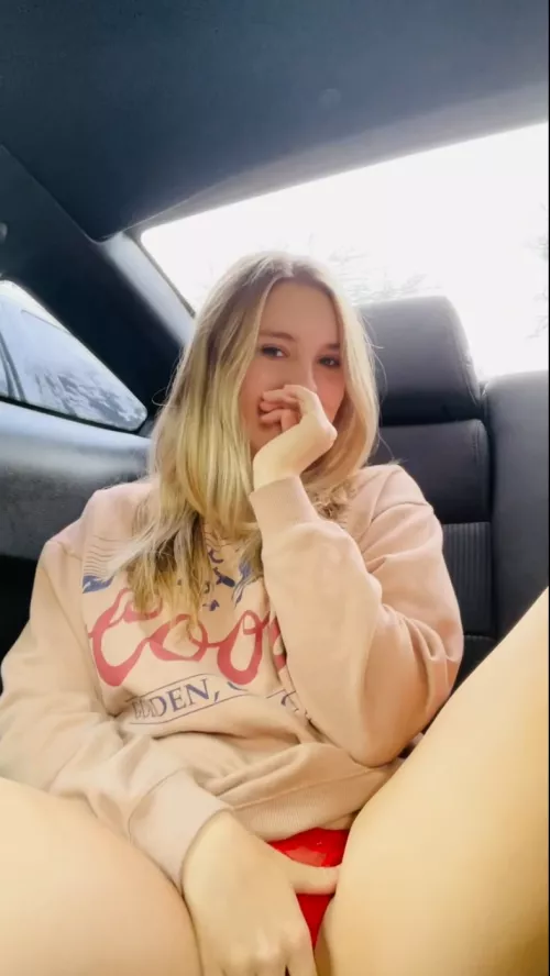 I did something naughty today in my car 😅🙈