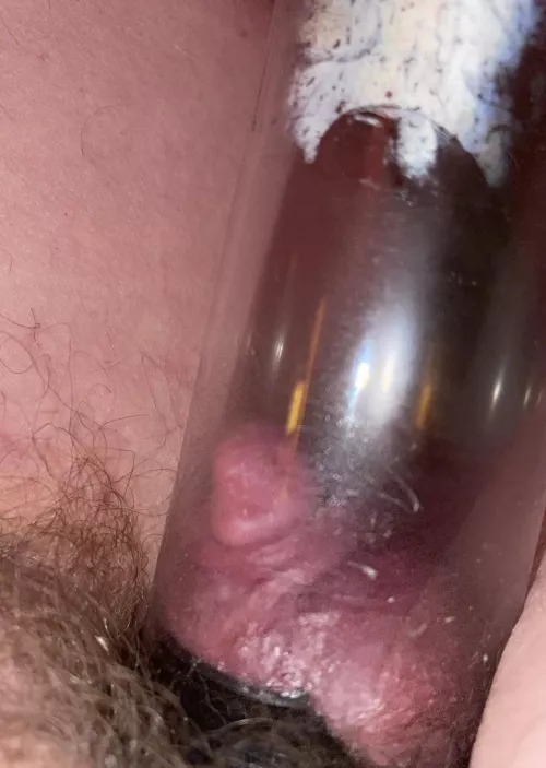 I love pumping until it hurts! Seeing my clit get so much needier and so much more sensitive