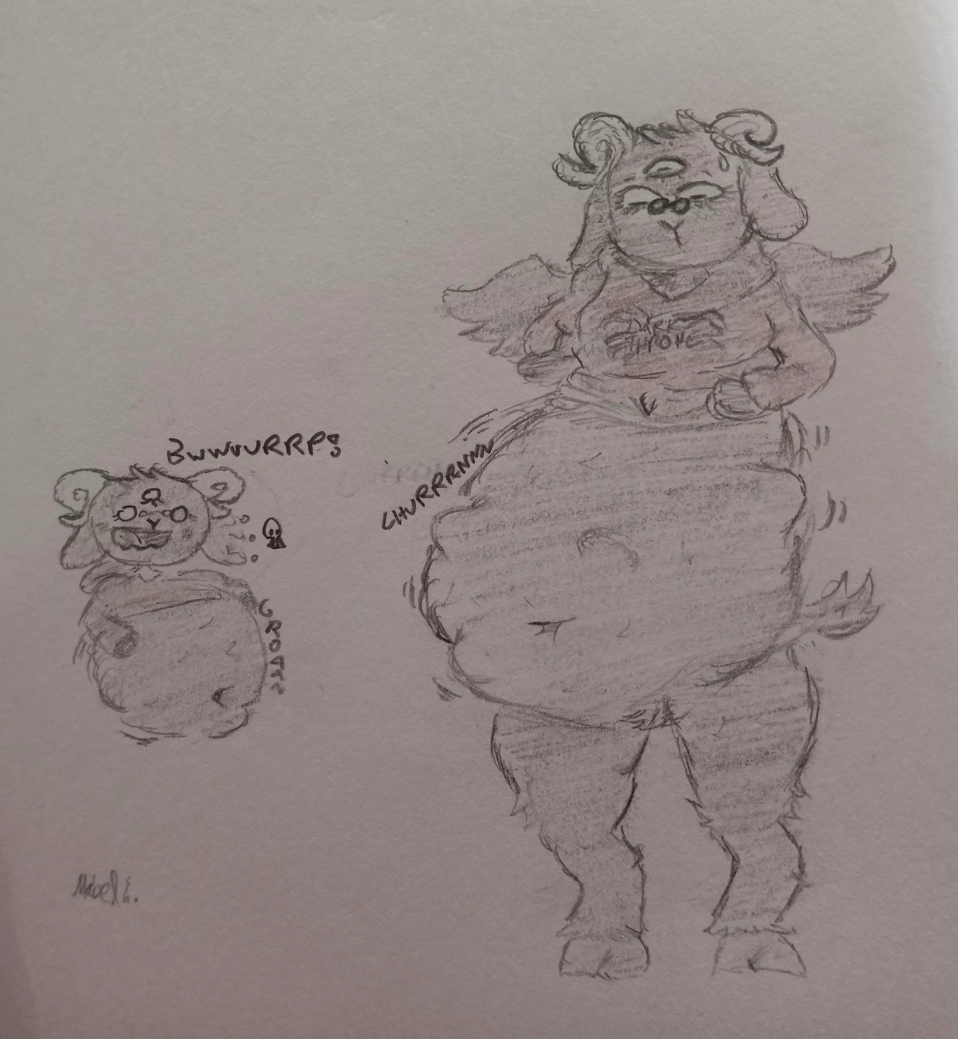 {image}Nyx is famished~(sketch)(Art by Me)(OC)