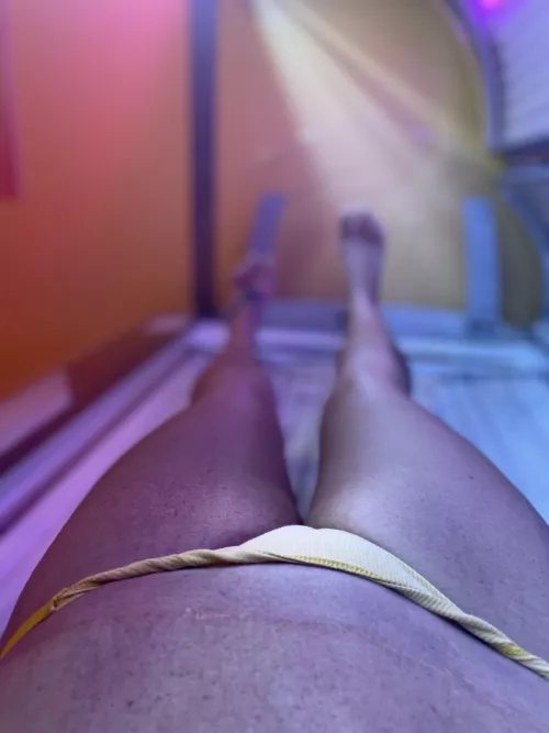 Just a little bit further for the tan line