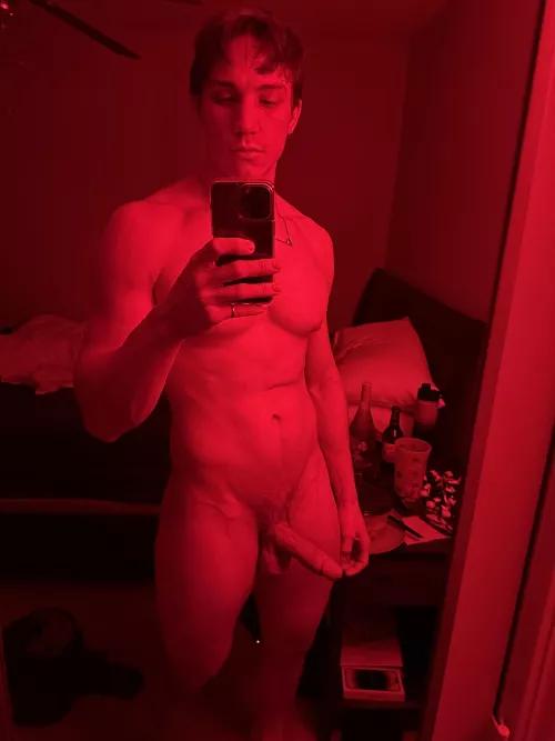 Let me bend you over in front of this mirror