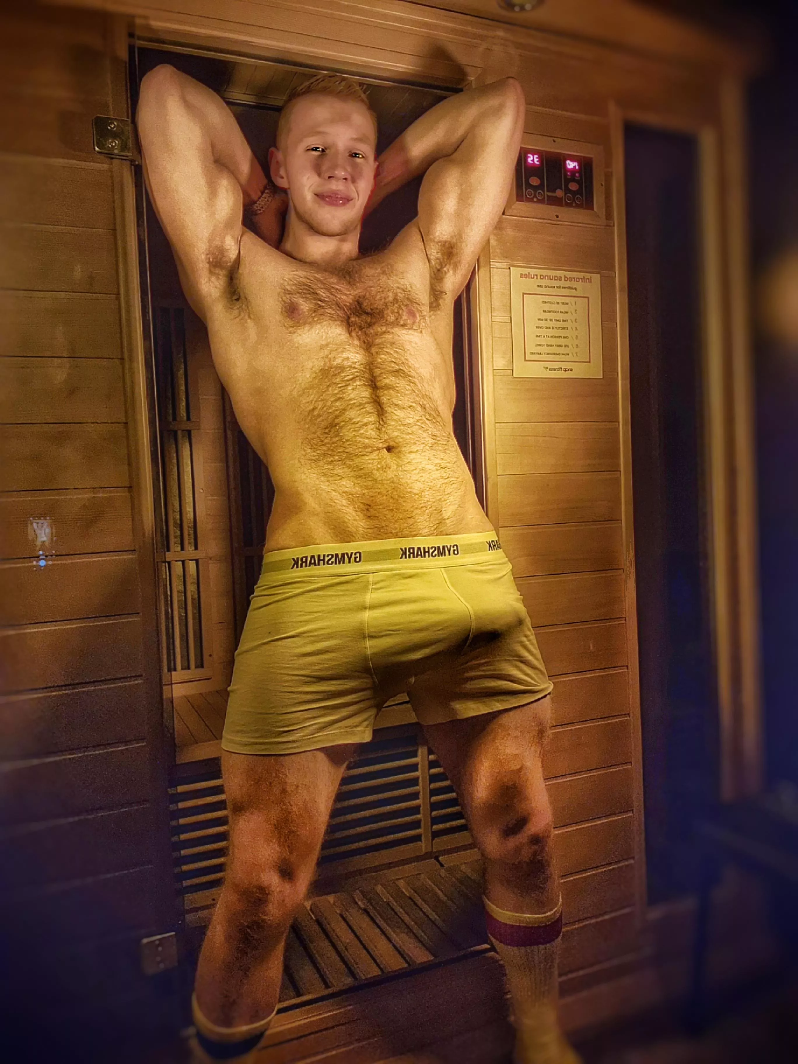 meet me in the sauna, bro. I wanna show you some things😉[22]