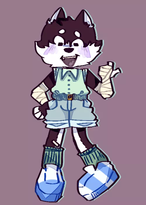 My FIRST EVER fursona......His name is Taffy.