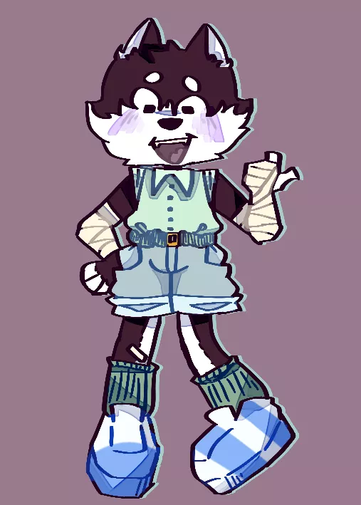 My FIRST EVER fursona......His name is Taffy.