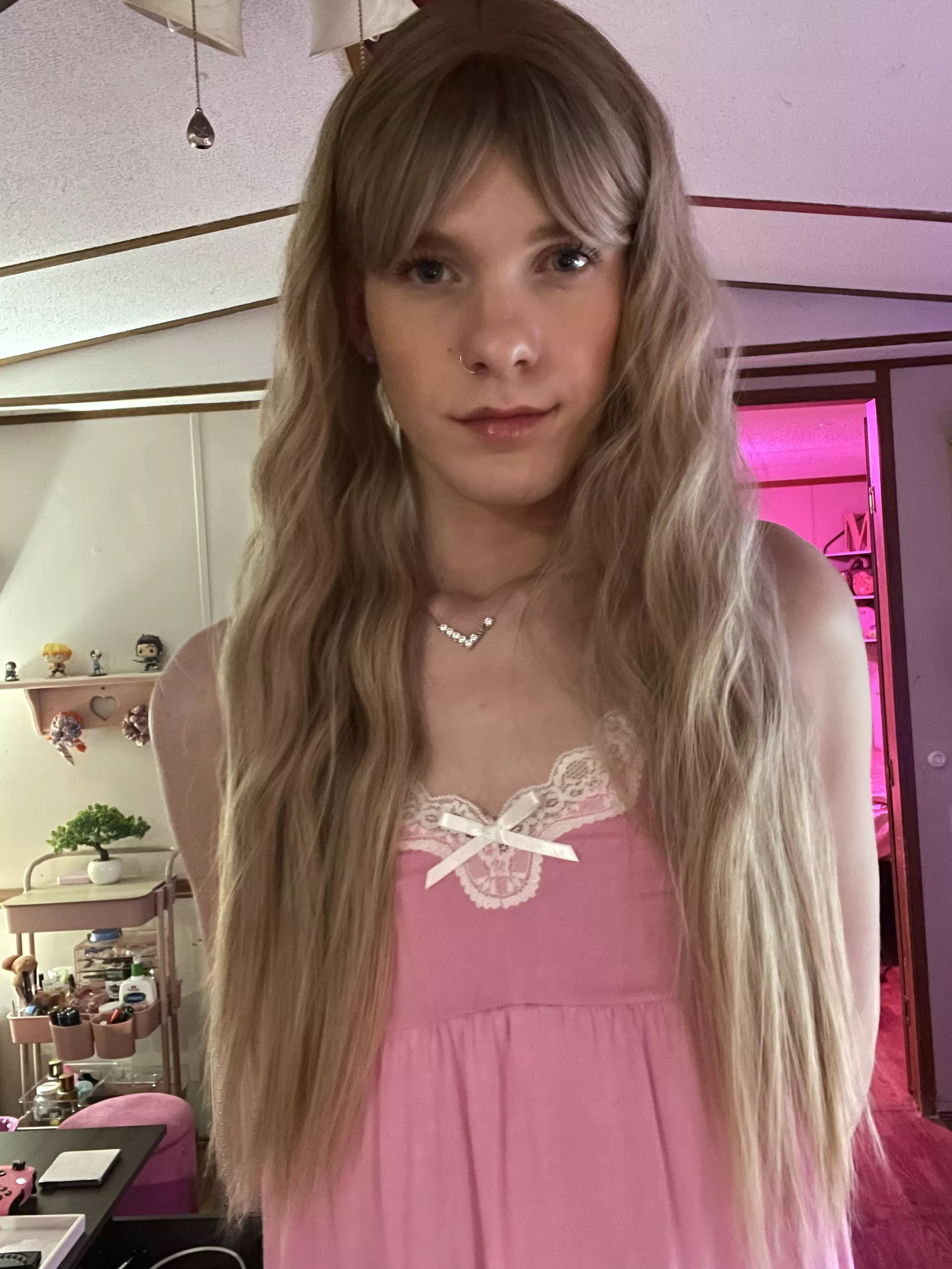 my first time trying a new wig!