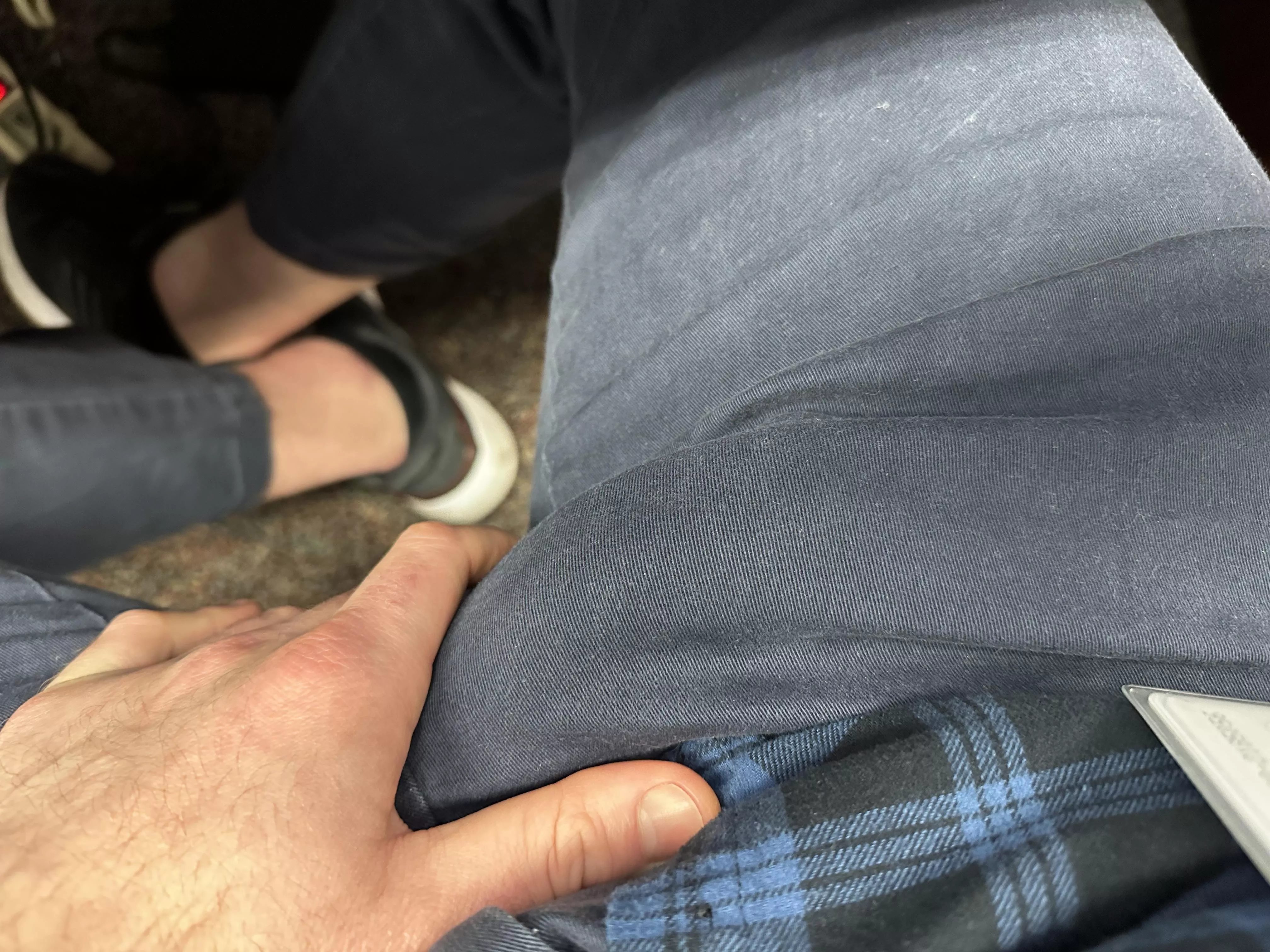 My morning wood did not want to go away when I got to work