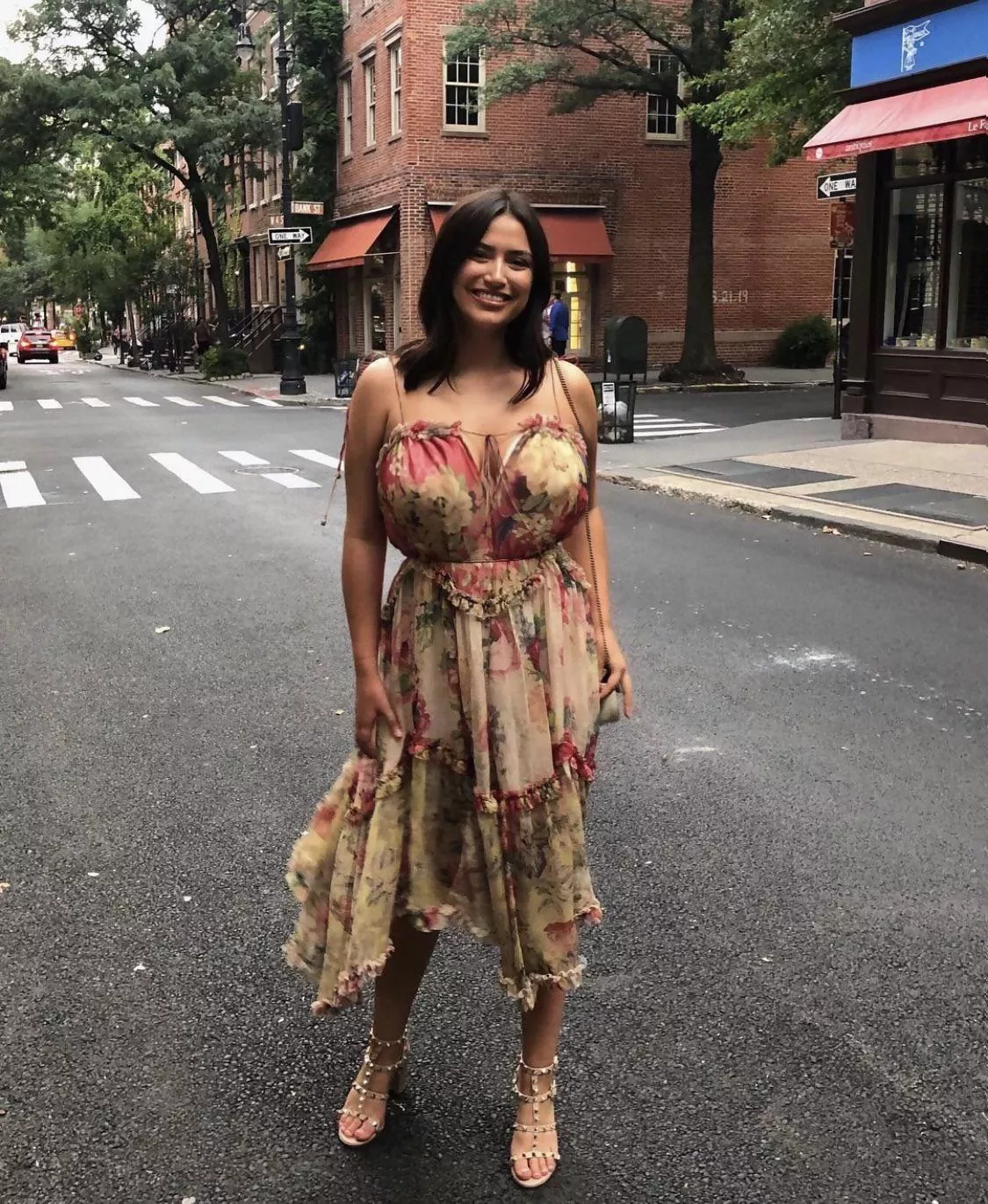 Not Even a Loose Dress Can Hide Her Rack