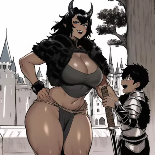 Oni Barbarian (NovelAI)