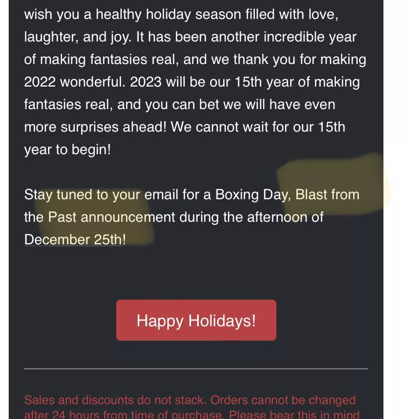 Possible legacy drop next week???