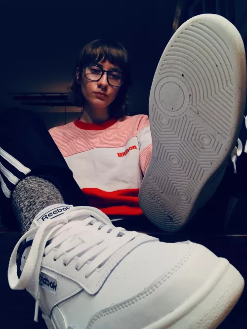 Put your slutty little mouth to work & clean My sneakers, bitch. [domme]