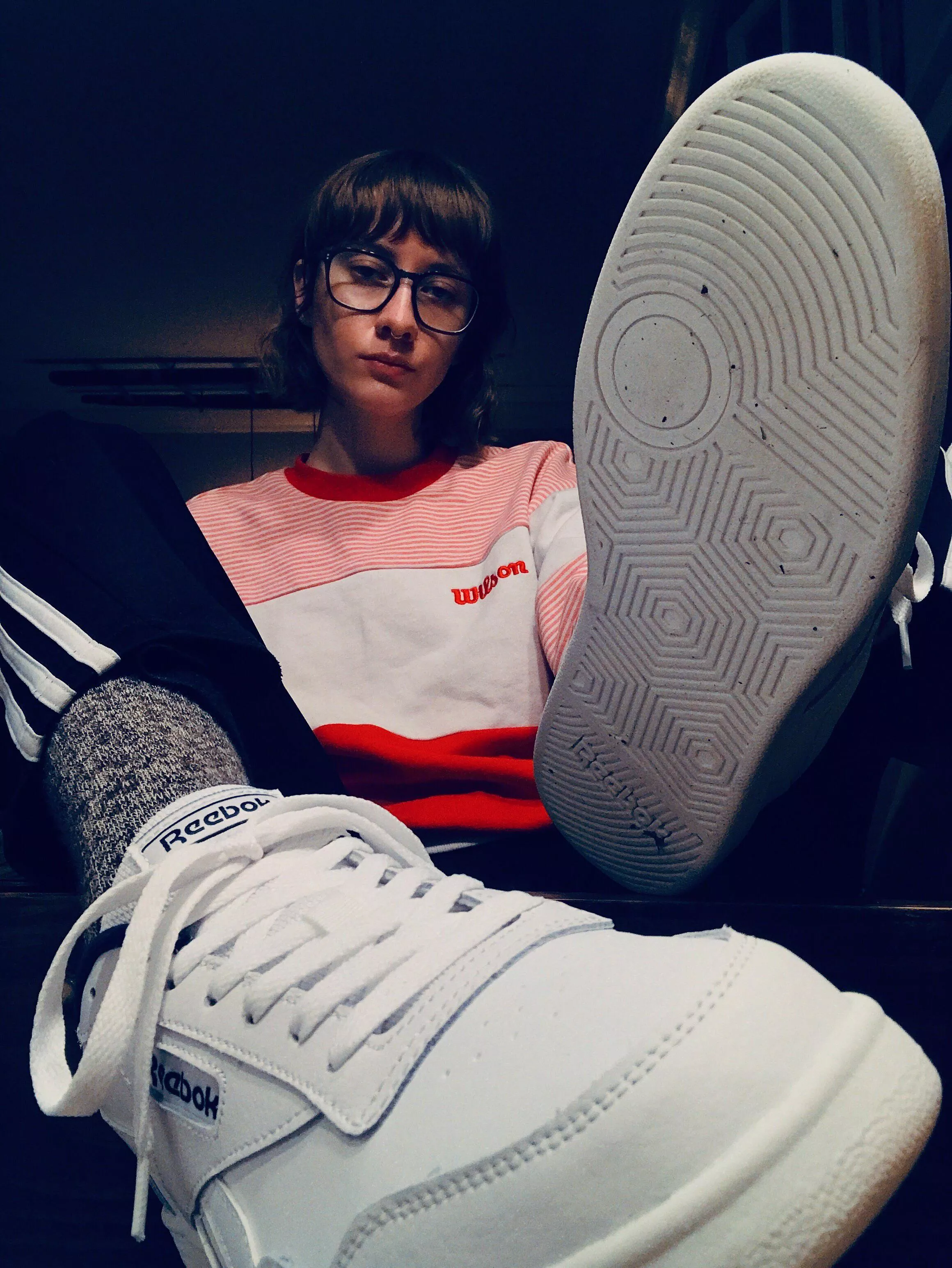 Put your slutty little mouth to work & clean My sneakers, bitch. [domme]