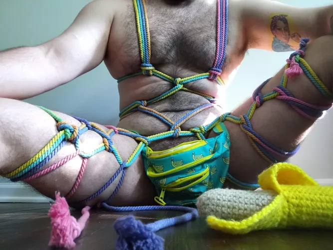 Self tie, just enjoying the pretty rope