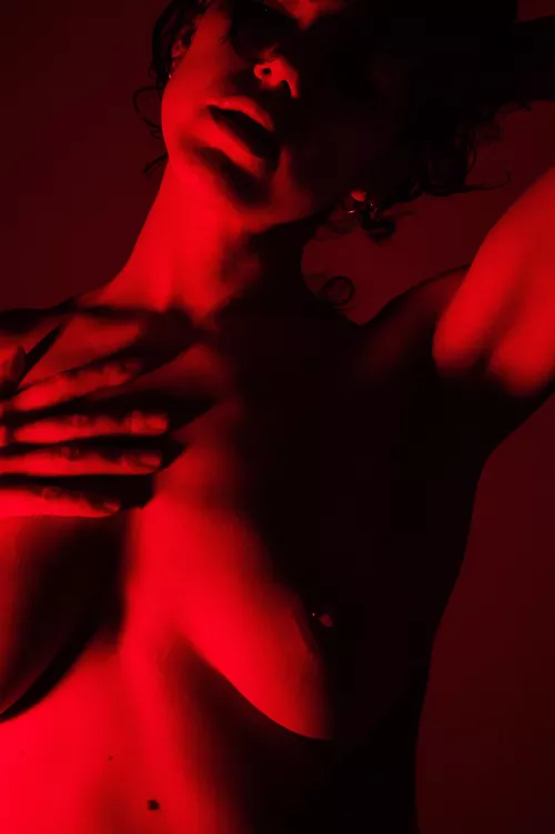 Selfportrait Red light