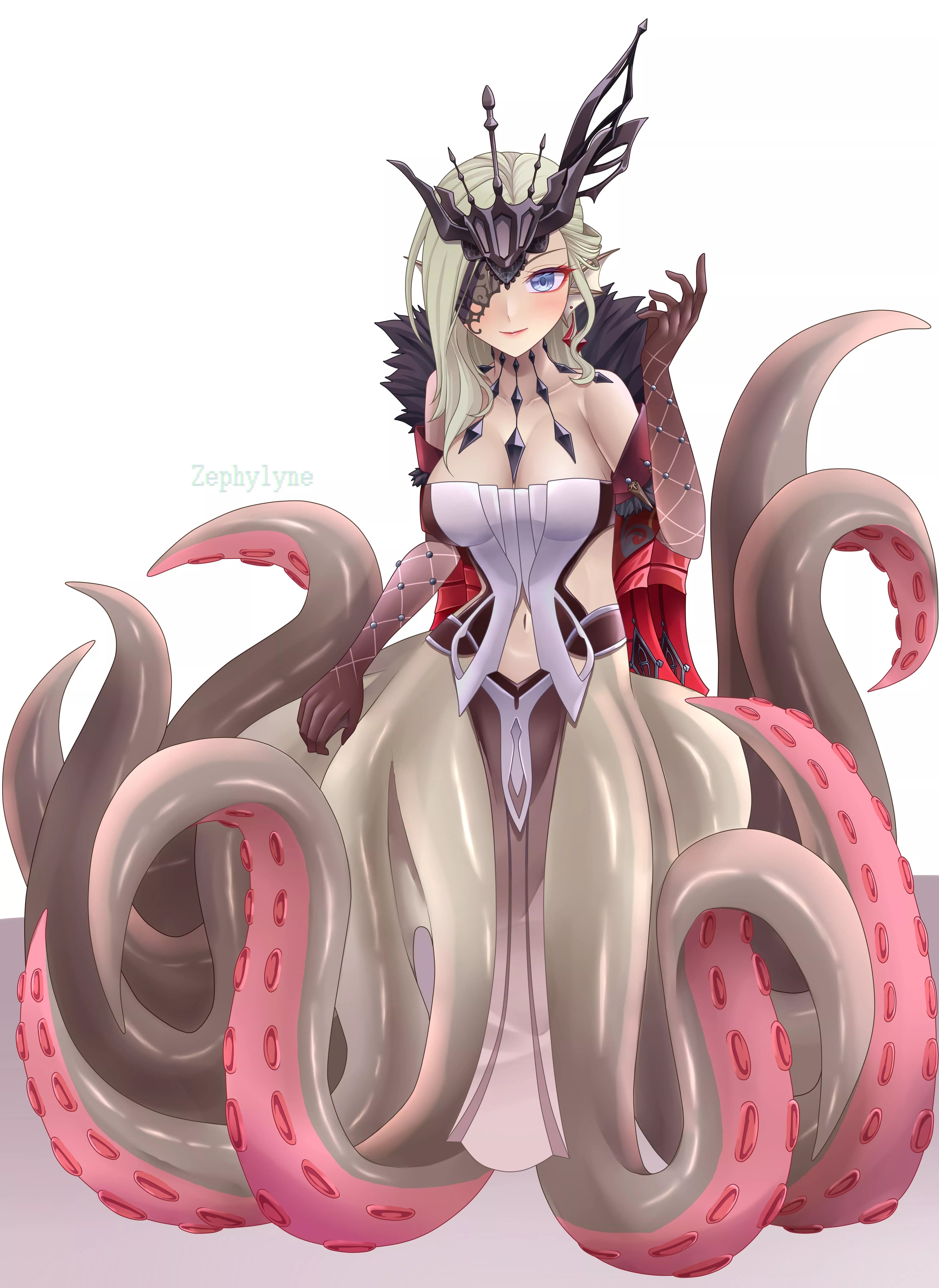 Signora (from Genshin Impact) as a scylla