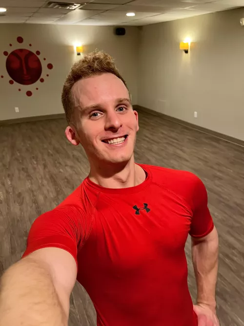 Soaking in the 100° yoga room before heading back into the 🥶 Stay safe out there!