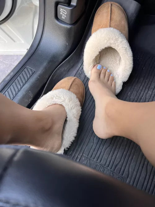 Sock tan and blue toes 💙