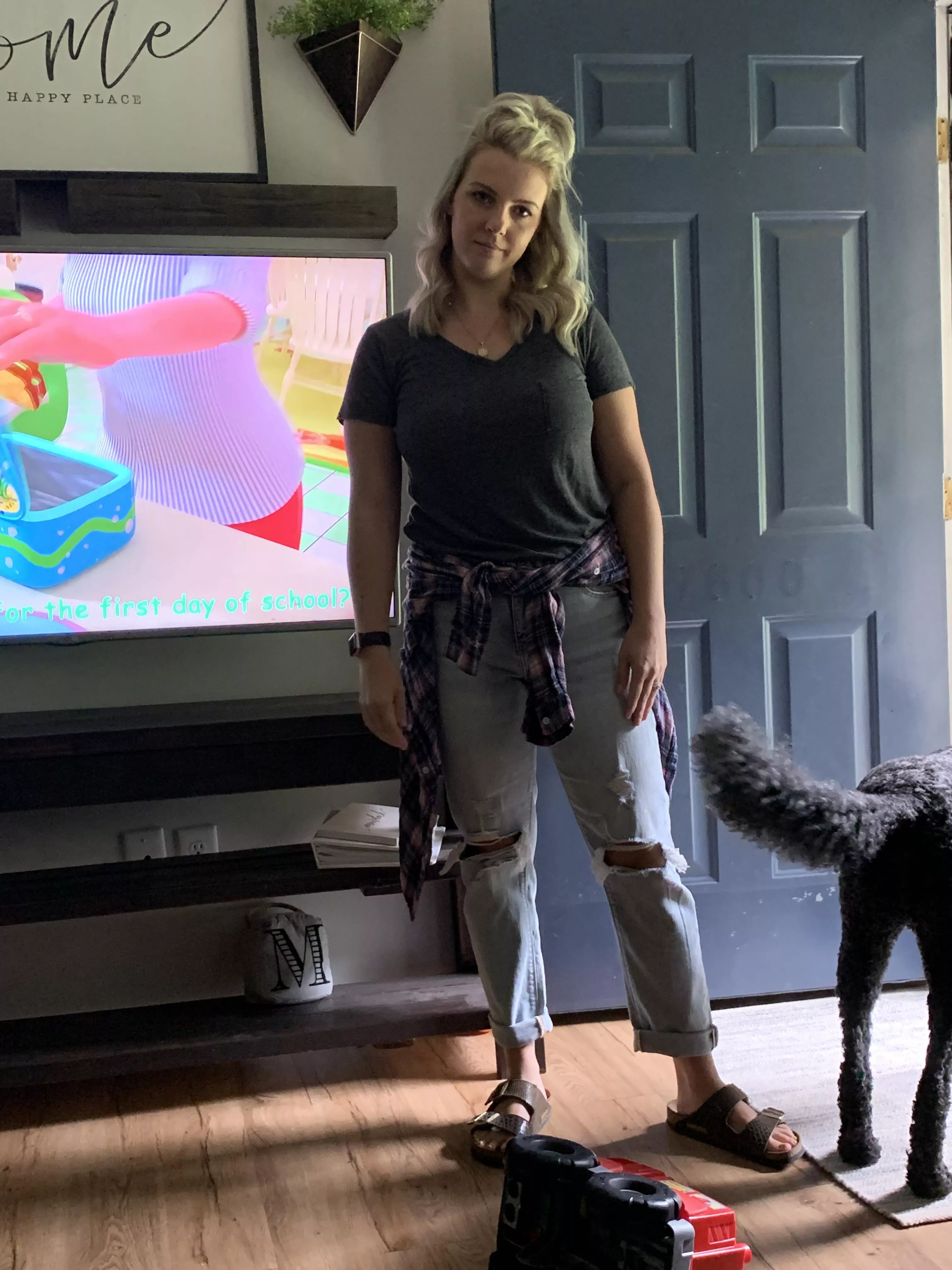 Take my wife to the bathroom at the bar and have fun!