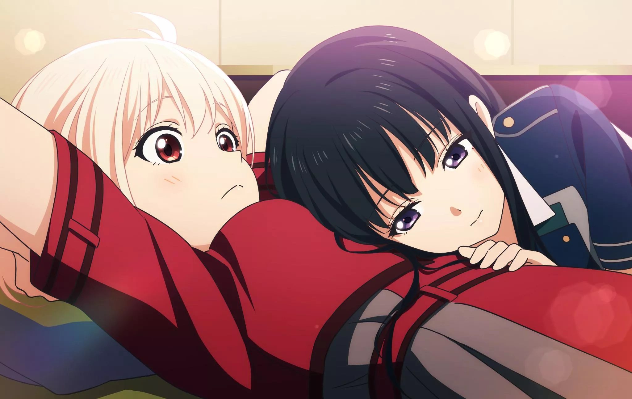 Takina enjoying Chisato's company (By KOUGI) [Lycoris Recoil]