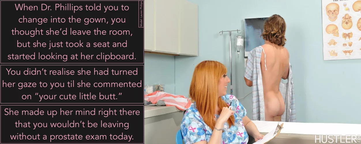 The Exam Started Early, a caption from r/CFNMcaps