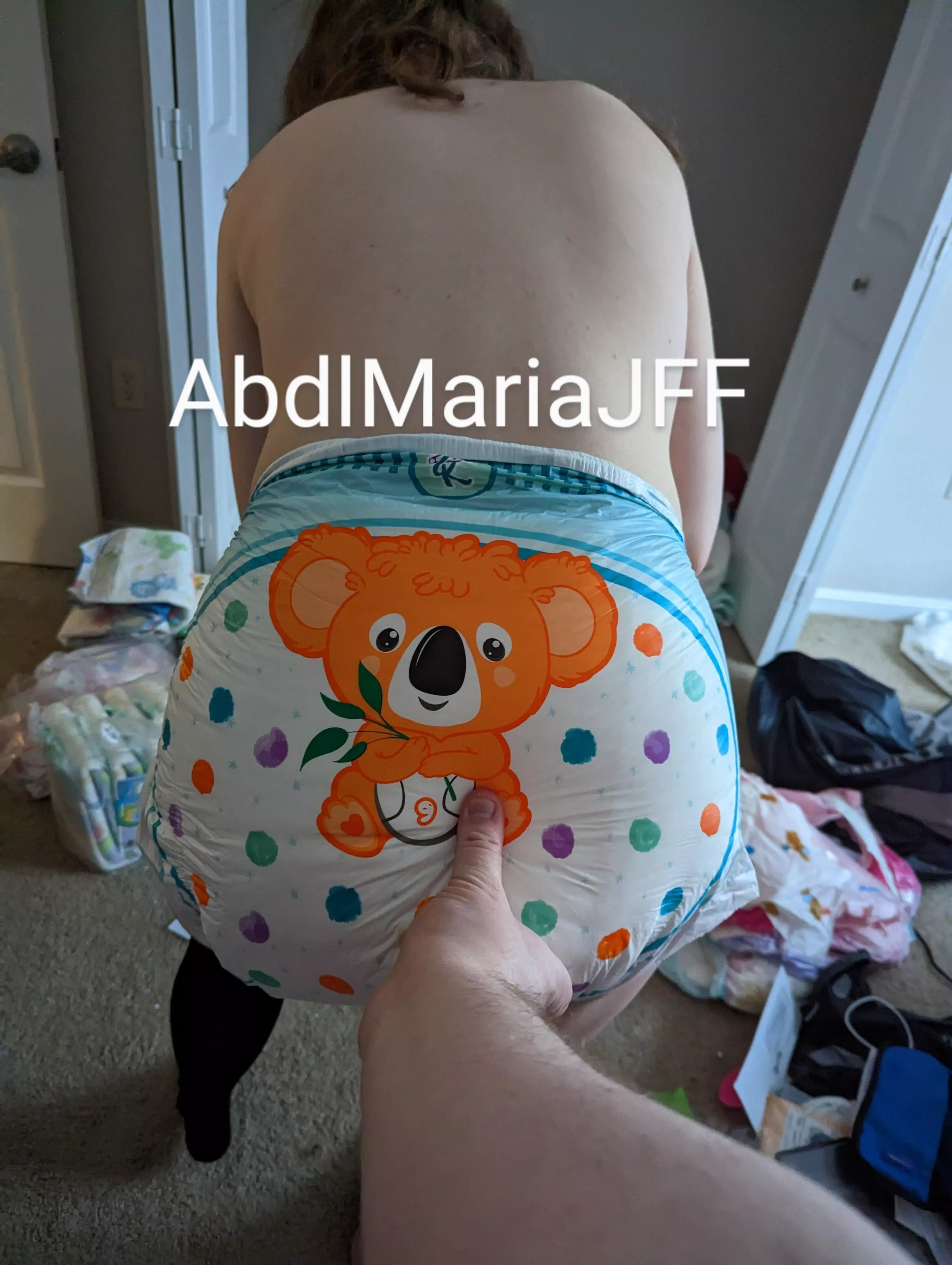 When Daddy checks your diapers from behind. Hi pals, I'm currently running holiday sales on JFF on subscriptions, customs, store items, and sextings. Hope to see you there. Happy Holidays 🎅🎁🎄❄️☃️
