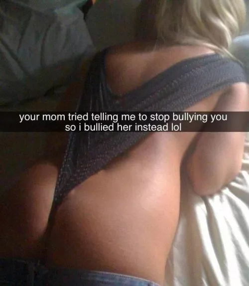 Who need to bully nerds from school, when you can bully their mature moms?