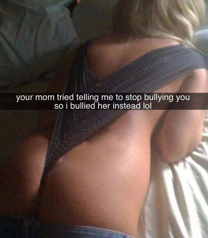 Who need to bully nerds from school, when you can bully their mature moms?