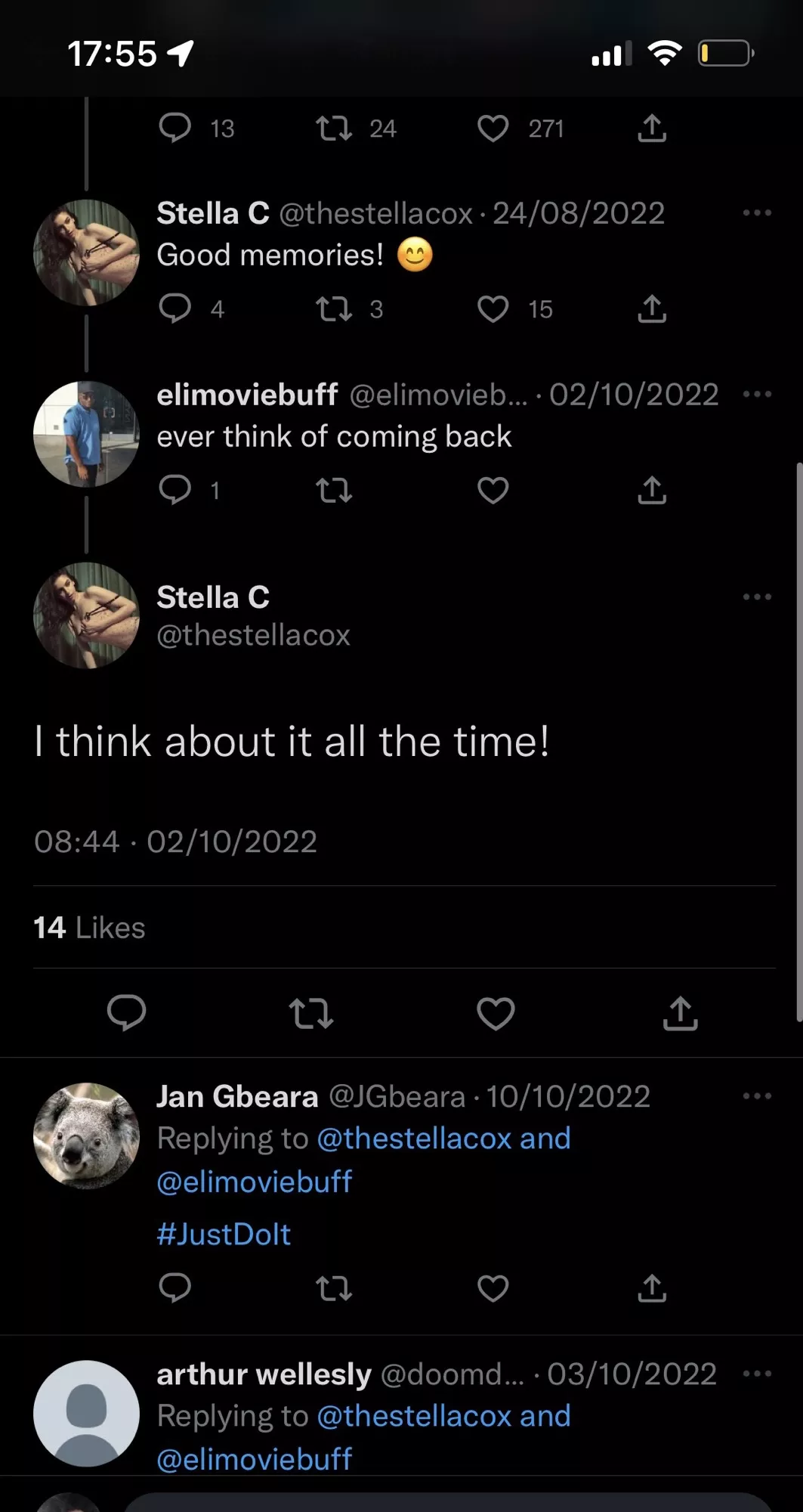 With her birthday two days ago, I’ve just found this and Stella is semi active on Twitter. Think she will come back ?