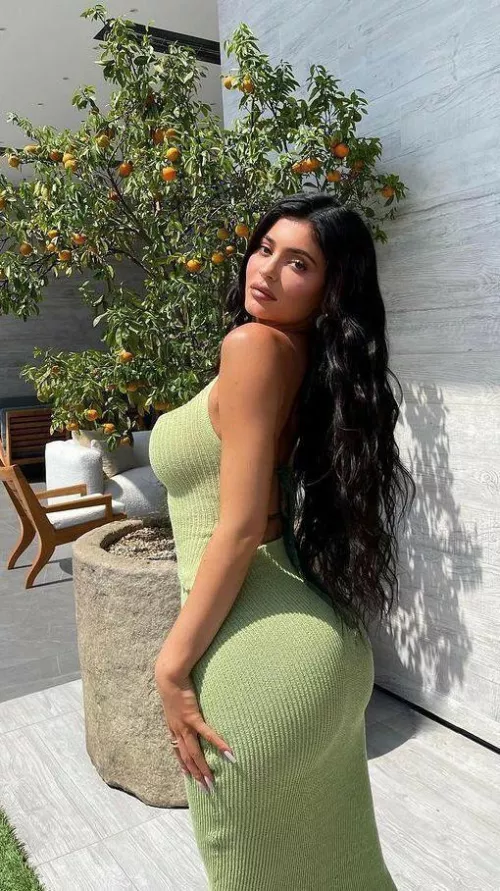 beautiful in green dress