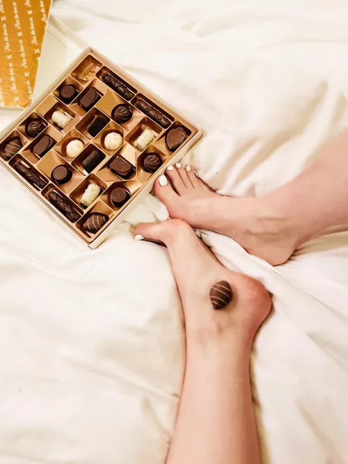 Christmas is so perfect with you worshiping my feet