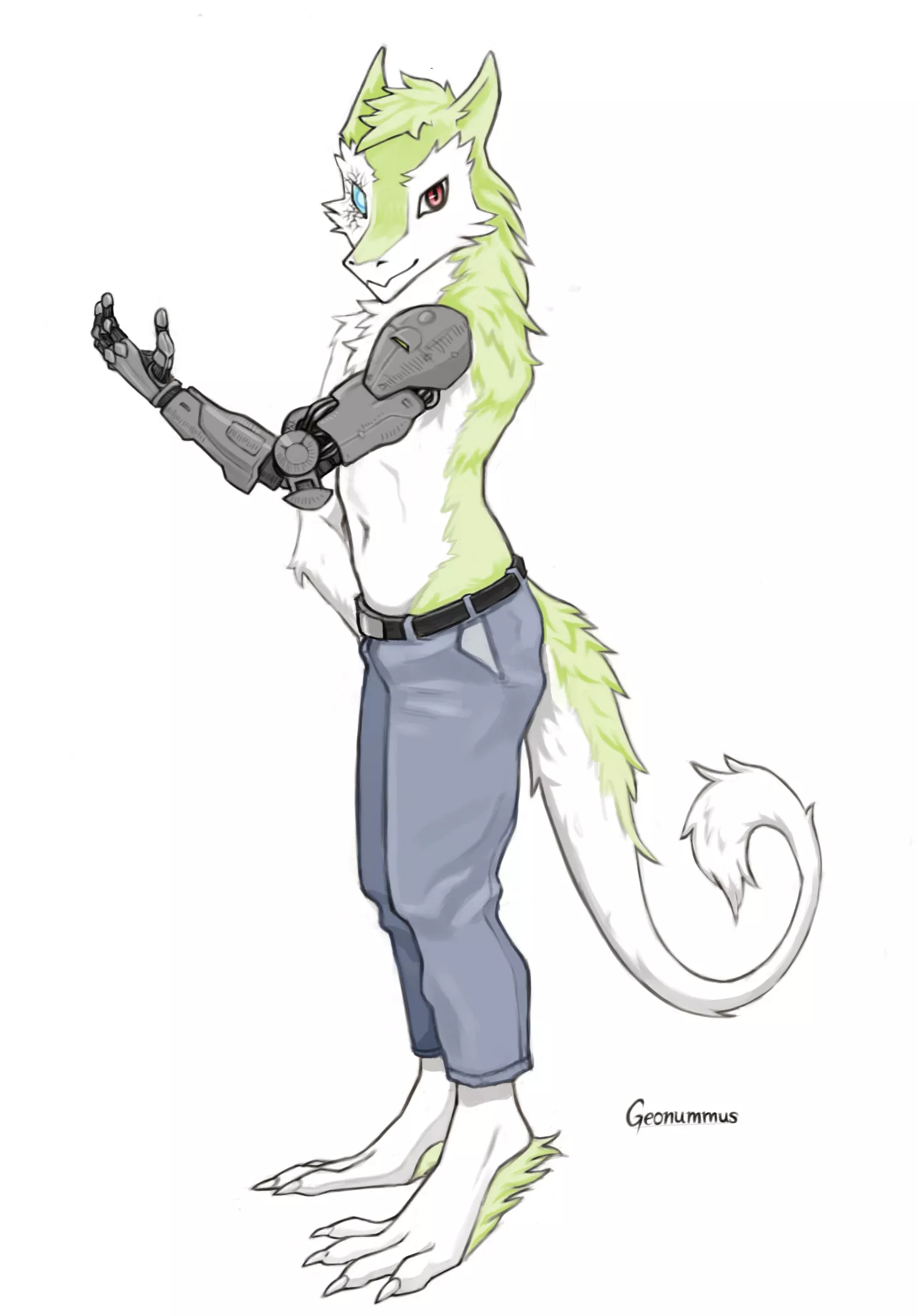 Commission I did for Hux The Sergal