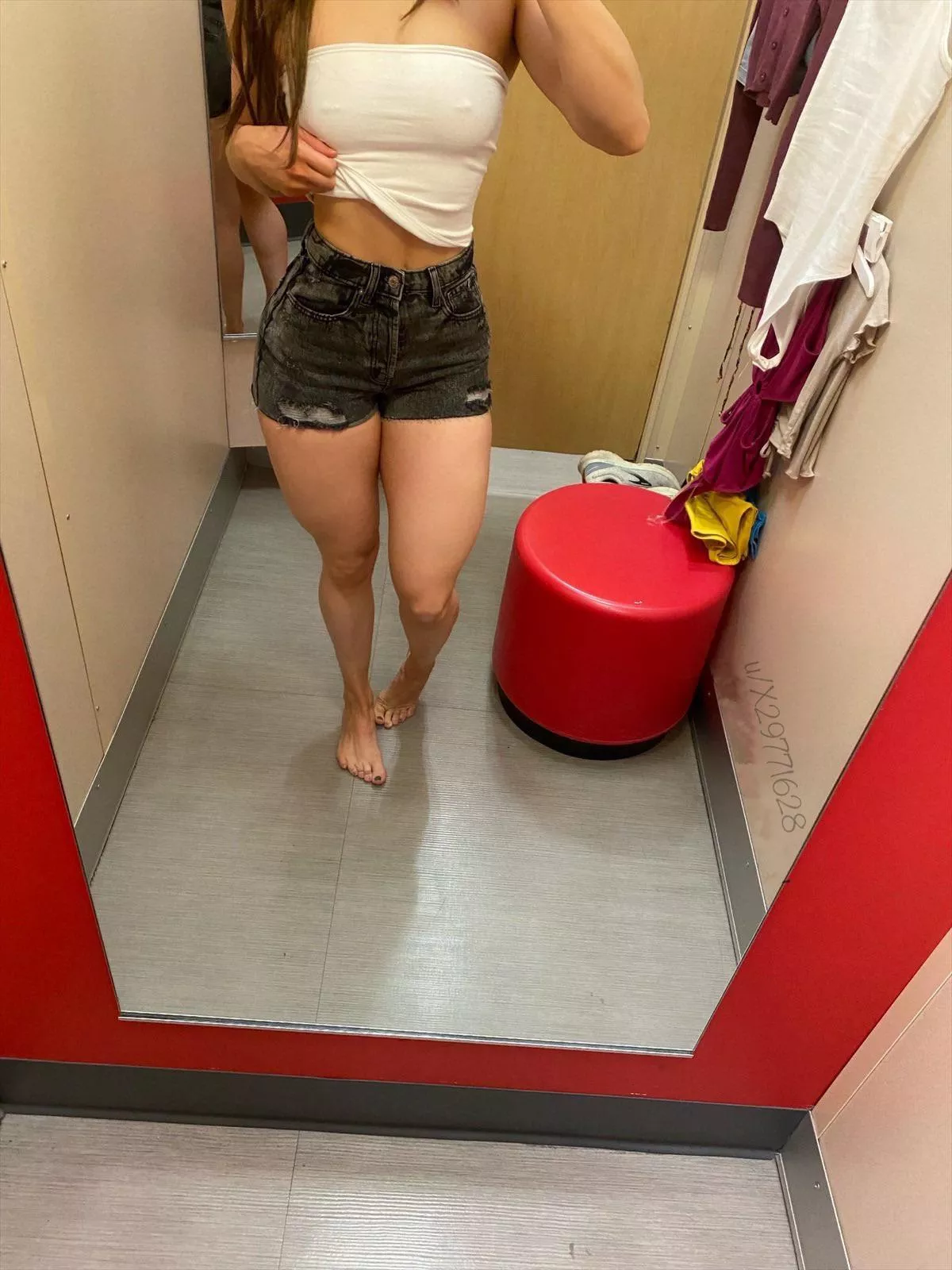 Ever since I pierced my nipples I rarely wear a bra in public