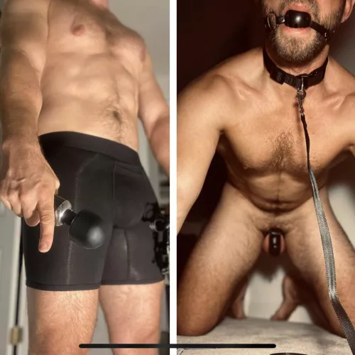 From telling her to “sit” for her edging, to on all fours like a good boy; the life of a dominant switch. Which me would you prefer?