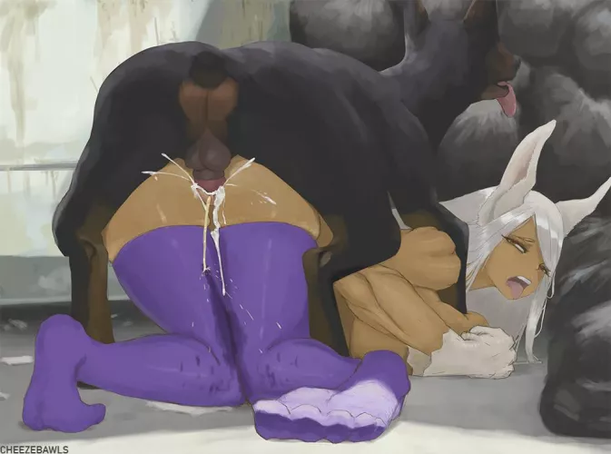 Fucking like rabbits with a dog (Cheezebawls)