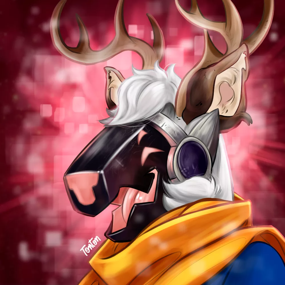 Hello guys! What do you think of my friend here prepared for Christmas? There's nothing better for him than a good scarf on cold days... How about you, how have you been spending these cold days? (ART by me)