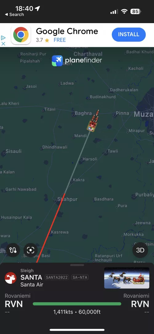 He’s on his way ! Hope you’ve all been good boys and girls !