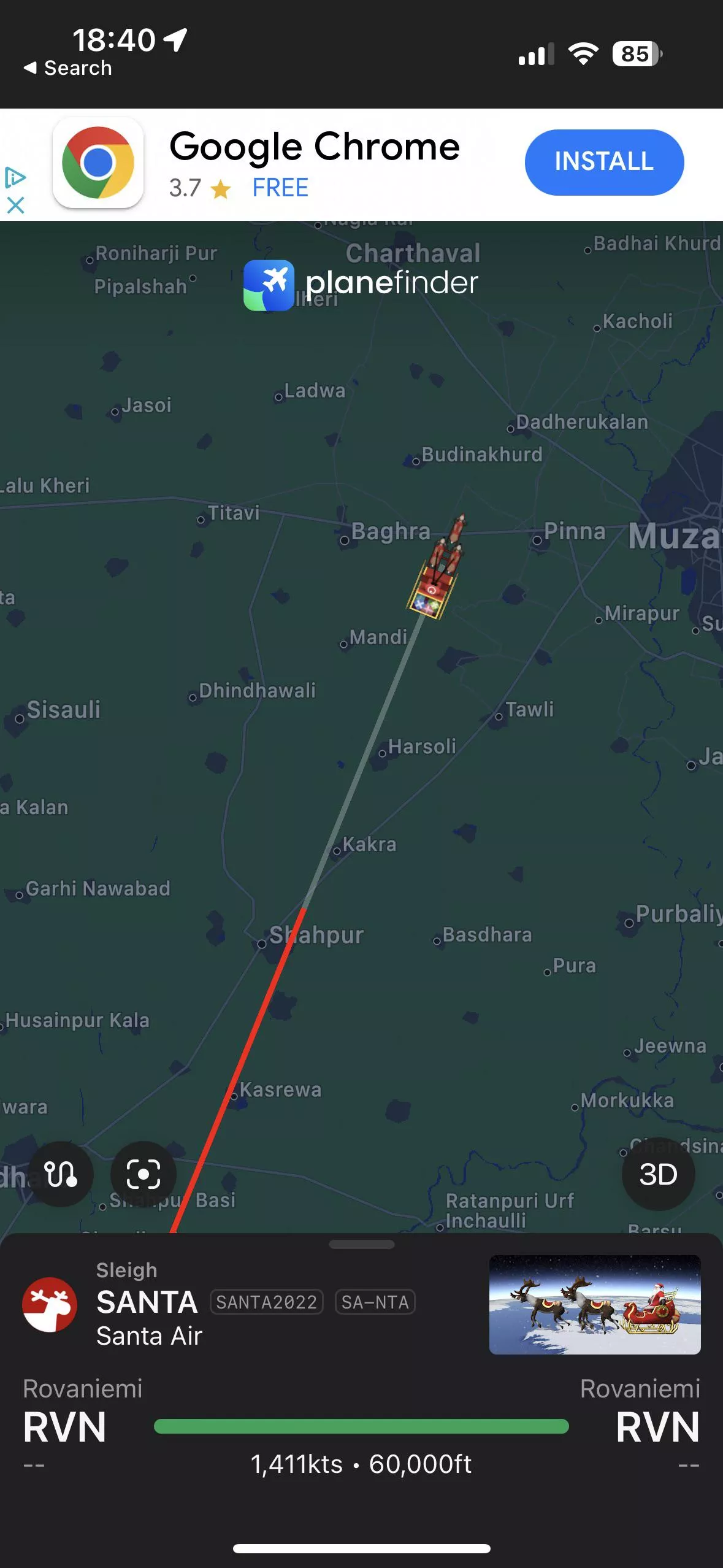 He’s on his way ! Hope you’ve all been good boys and girls !