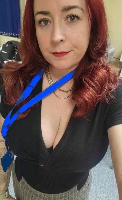 Hoping the bosses hands will be sliding inside later