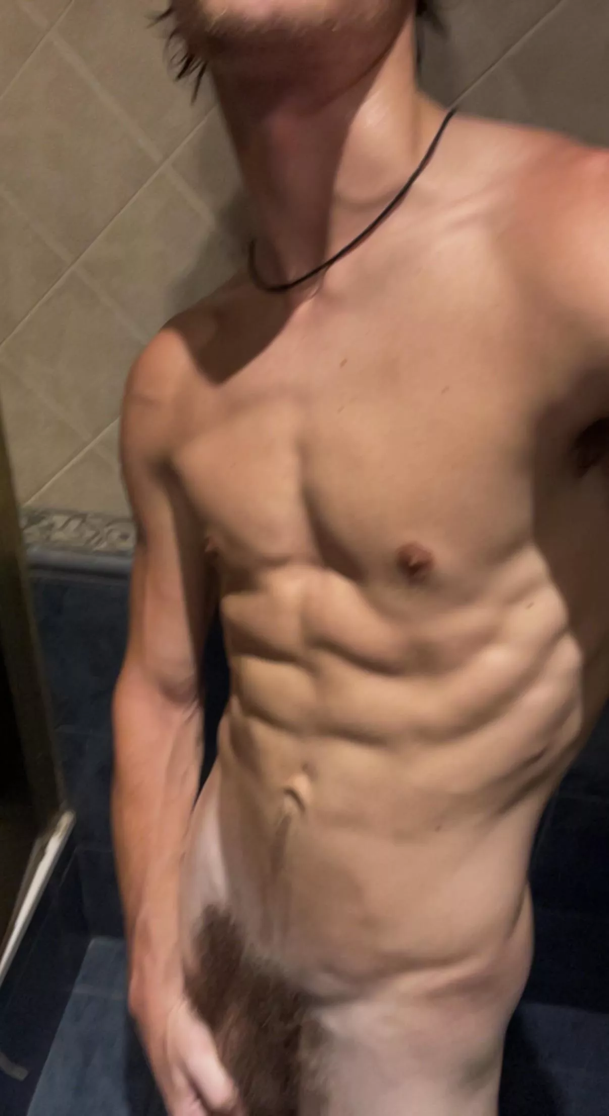 Horny and sweaty af after a good run 😏 come sniff me up 💦