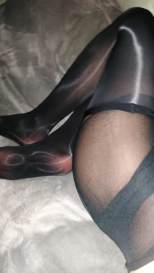 I love wearing thigh highs over my pantyhose