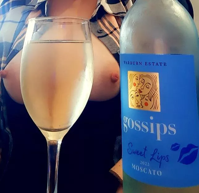 I may be almost 1 bottle in 😉 also...love what the glass did to my cleavage lol