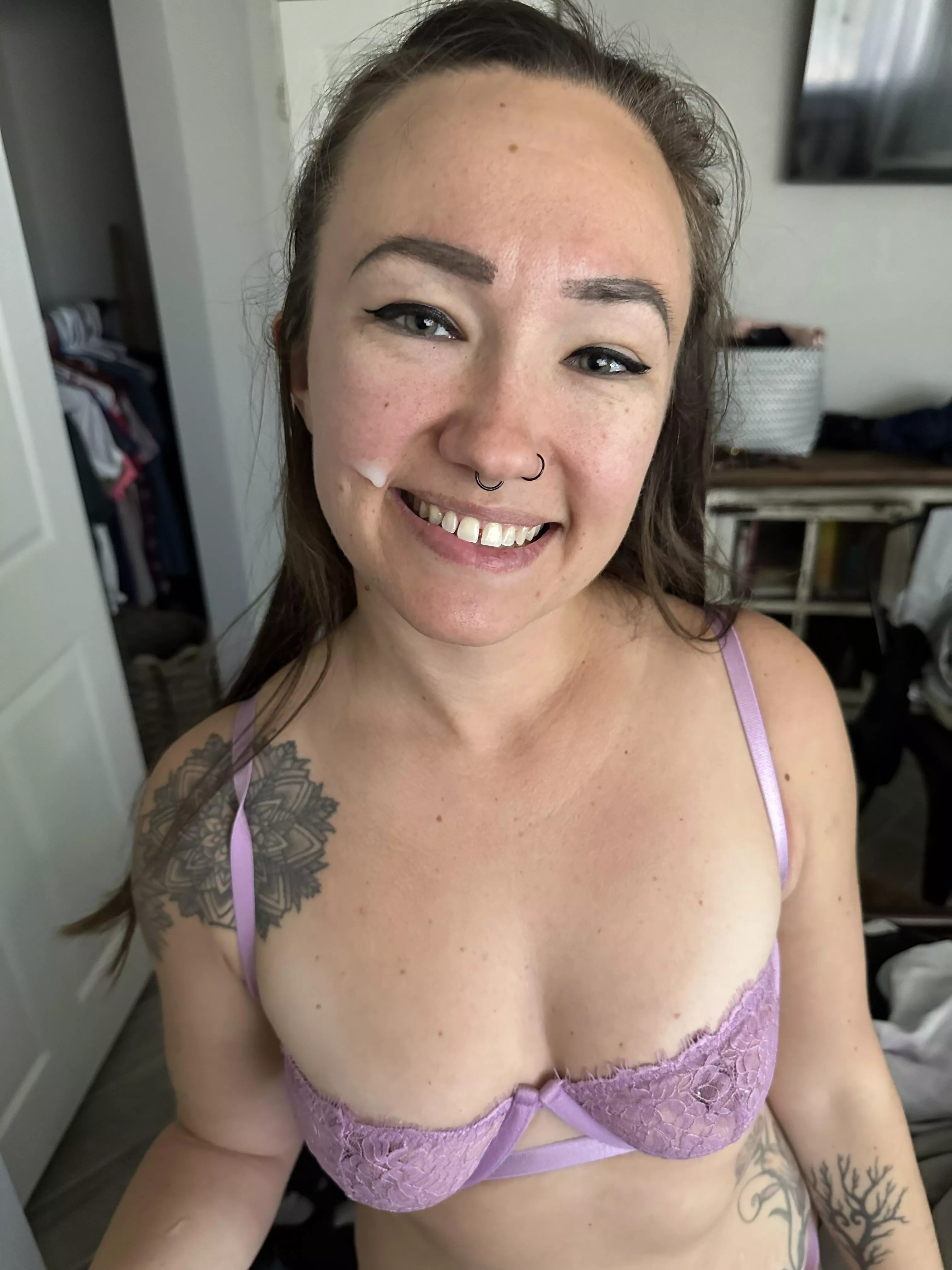 I tried to lick it all up, but I decided to save a bit for later