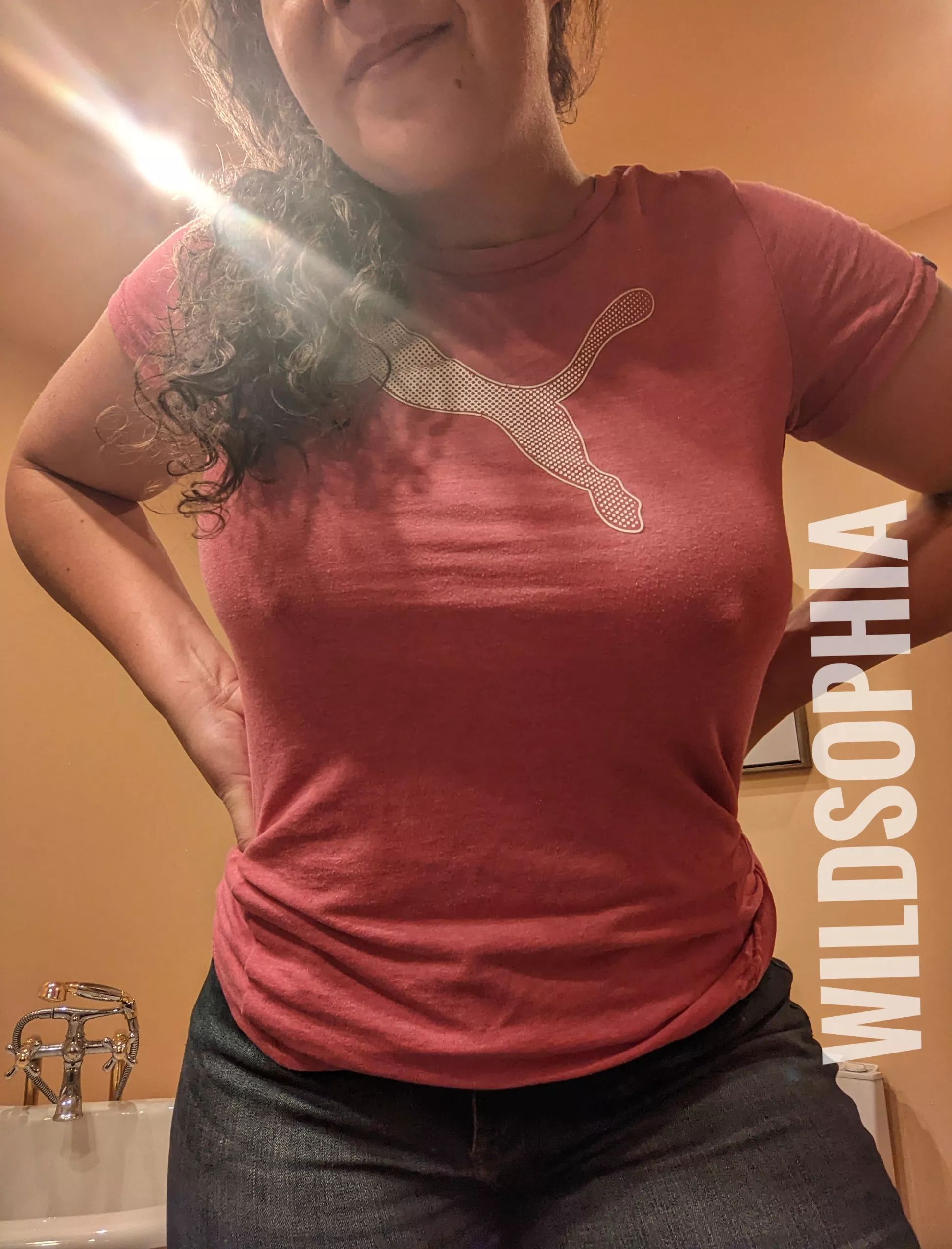 It's braless season for me in the winter at the farm