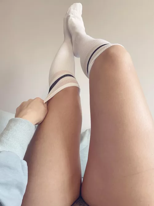 Knee highs are all you need for your work from home outfit